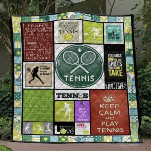 Keep Calm And Play Tennis Quilt Blanket Vh09  Quilt